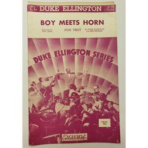 Sheet Music-Duke Ellington-Boy Meet Horn-Fox Trot-1939-Vintage-1st Violin
